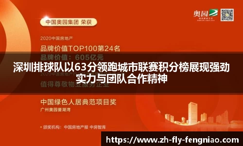 深圳排球队以63分领跑城市联赛积分榜展现强劲实力与团队合作精神